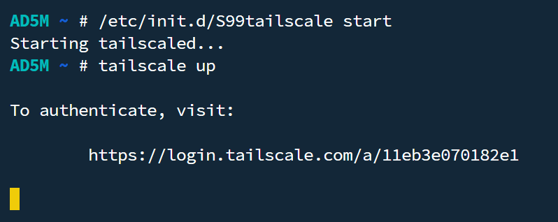 tailscale link screenshot